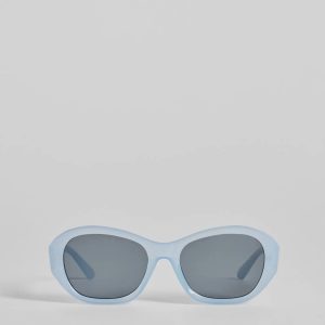 Trend Factor Angled Oval Sunglasses