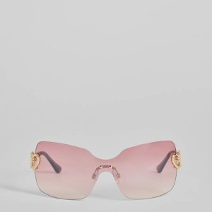 Stole Your Heart Charms Shield Sunglasses