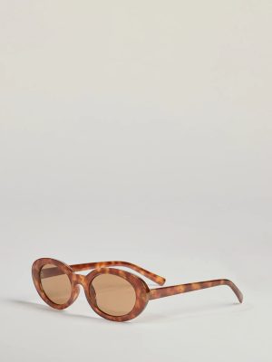 Golden Hour Tortoiseshell Oval Sunglasses