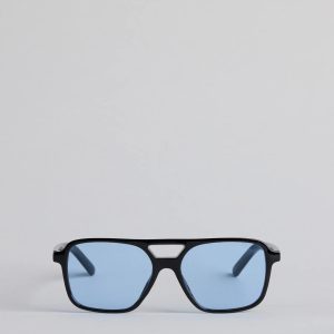 On The Go Babe Colored Aviator Square Sunglasses