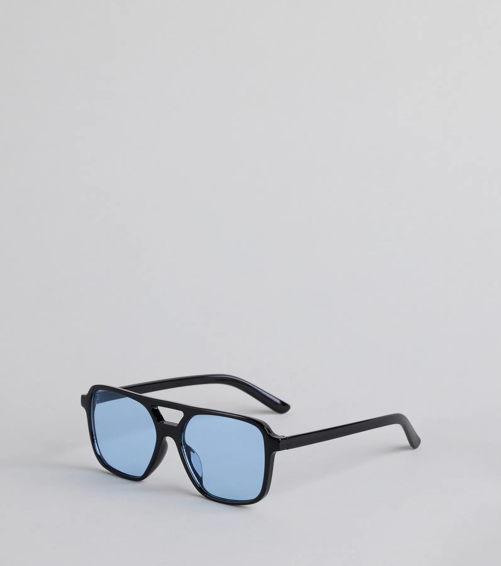 On The Go Babe Colored Aviator Square Sunglasses - Image 2
