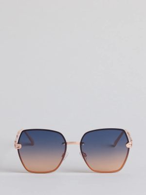 High Key Oversized Chain Sunglasses