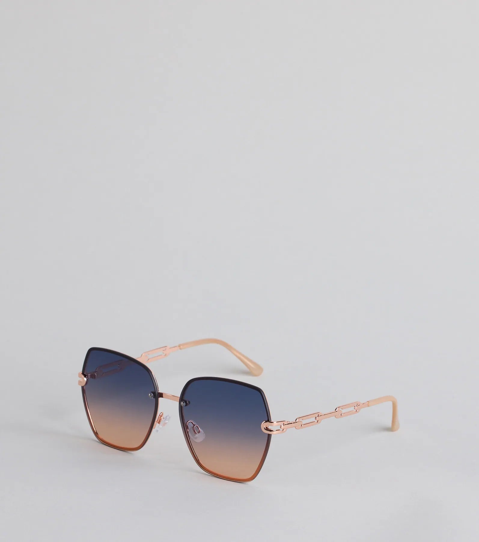 High Key Oversized Chain Sunglasses - Image 2