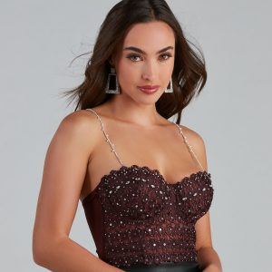 Dainty Detailed Rhinestone Bra Straps