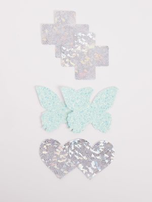 Holographic Three-Pack Nipple Covers