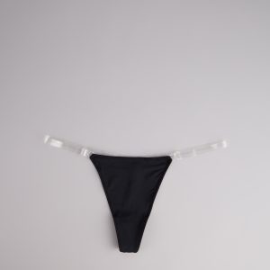 Barely There Clear Strap Thong