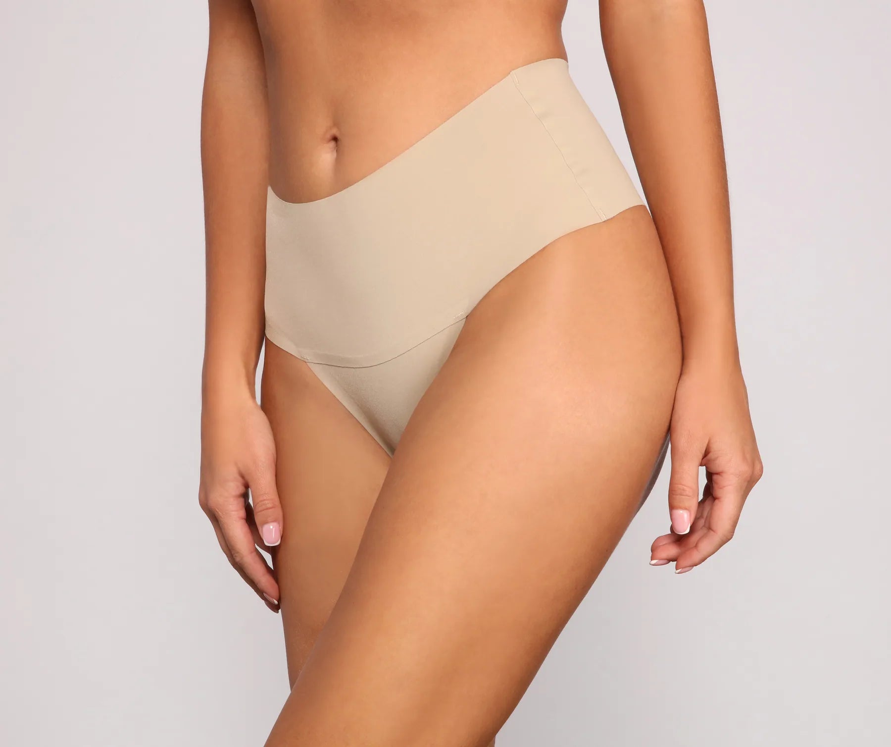 Smooth Mid Rise Shaper Thong - Image 3