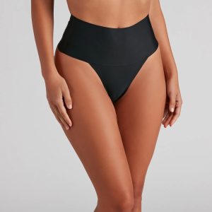 Sleek And Seamless Mid-Rise Shaper Thong