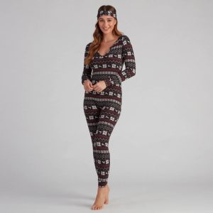 Wish Come True Fair Isle Cozy Onesie And Headband Set