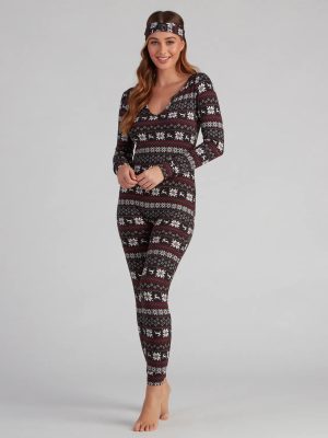 Wish Come True Fair Isle Cozy Onesie And Headband Set