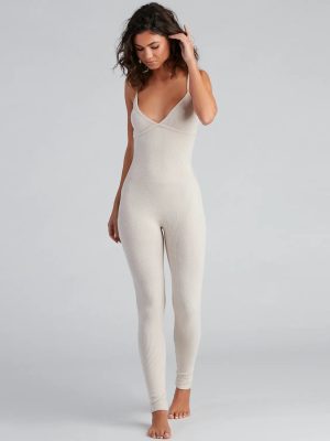 Cozy Must-Have Brushed Knit Jumpsuit