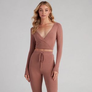 Soft And Cozy Cropped Pajama Top