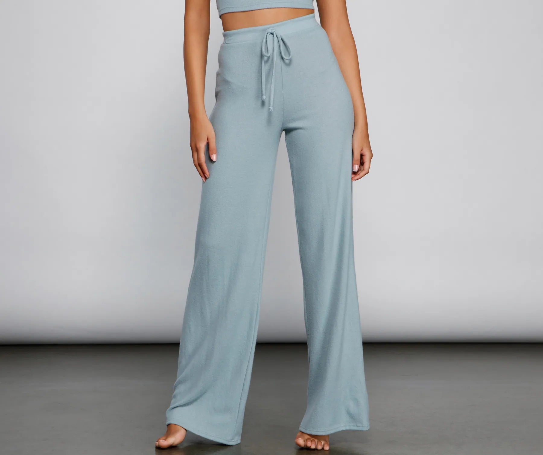 Sleeping In Wide-Leg Pajama Pants - Image 4