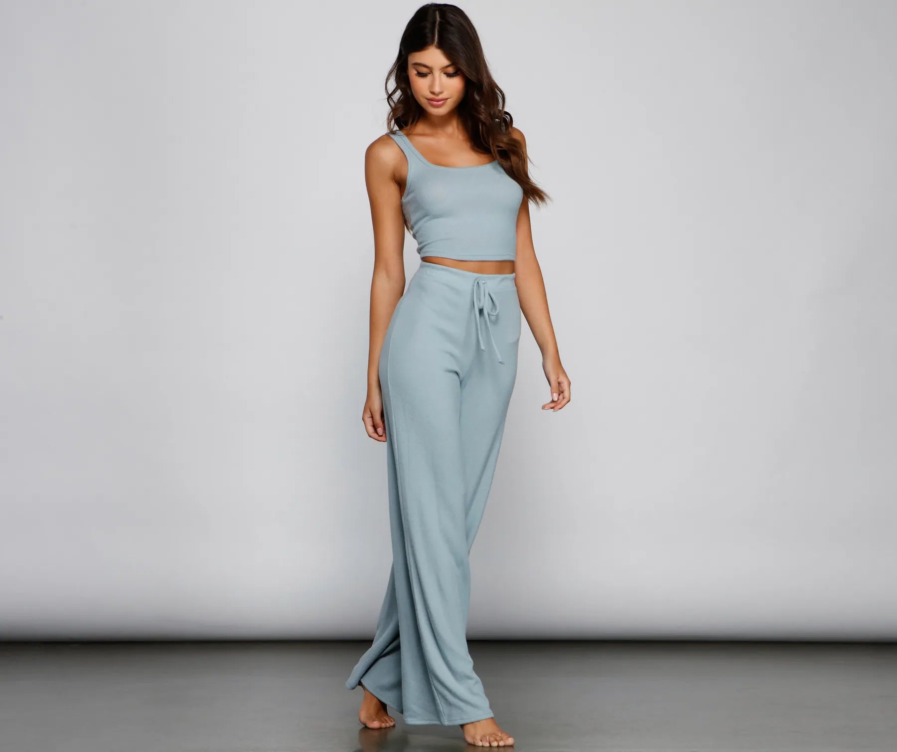 Sleeping In Wide-Leg Pajama Pants - Image 5