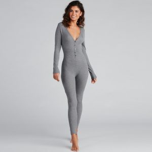 Dreamy Chic Ribbed Knit Onesie