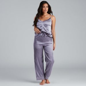 Luxe Life Satin PJ Cami And Pants Set