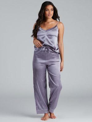 Luxe Life Satin PJ Cami And Pants Set