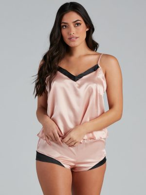 All Things Luxe Contrast Trim Pajama Set