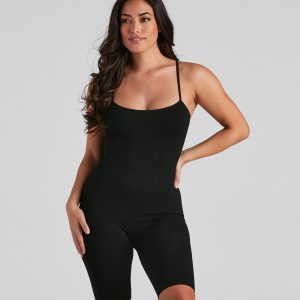 Tight Race Seamless Biker Romper