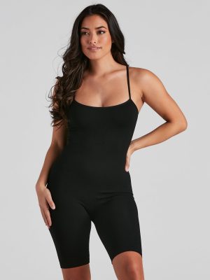 Tight Race Seamless Biker Romper