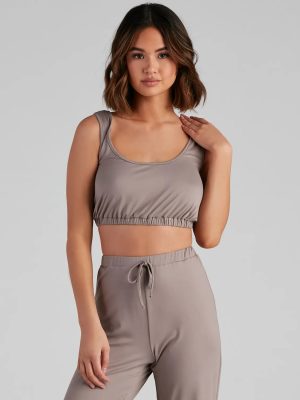 Chill Days Cropped Pajama Tank