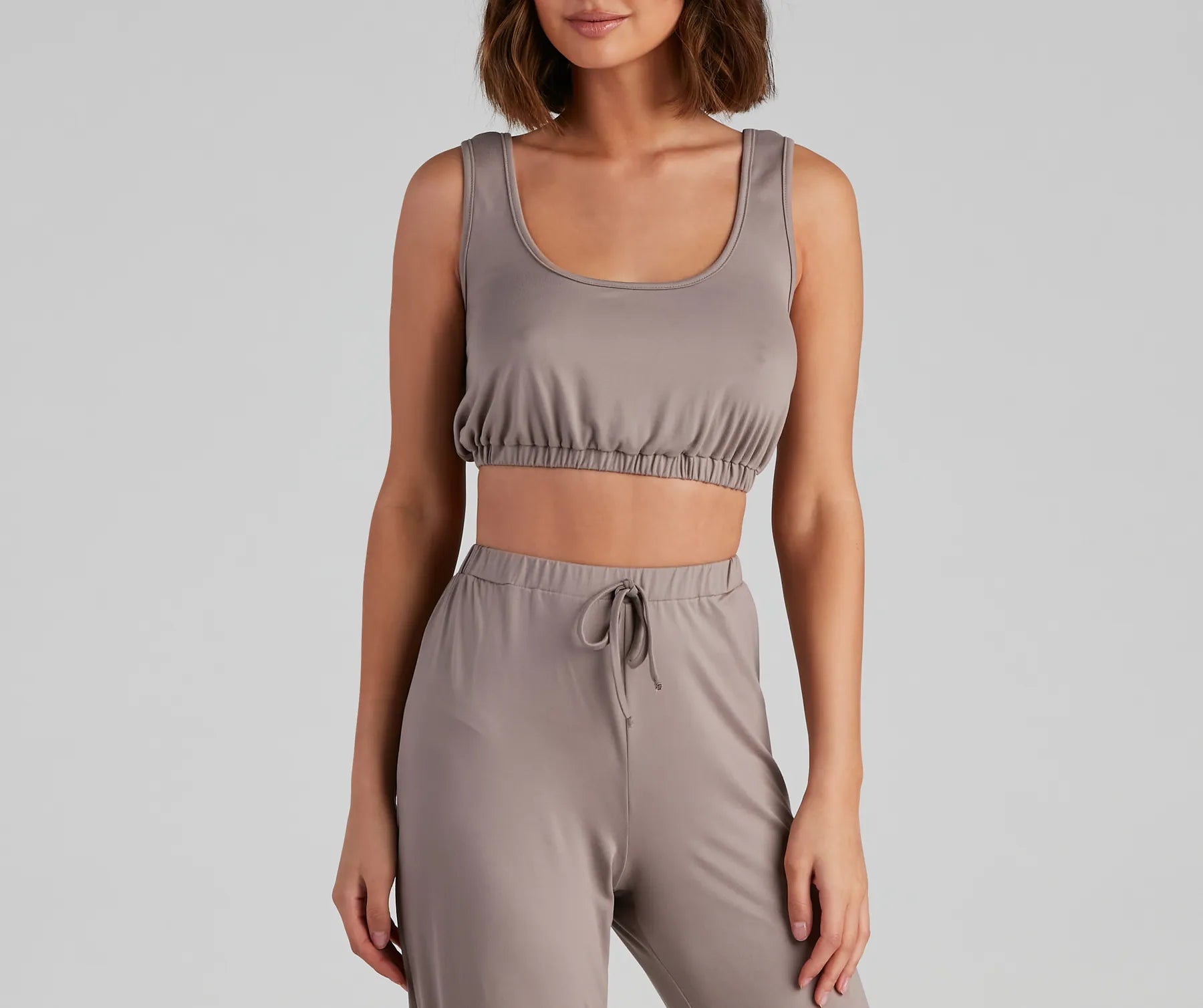 Chill Days Cropped Pajama Tank - Image 4