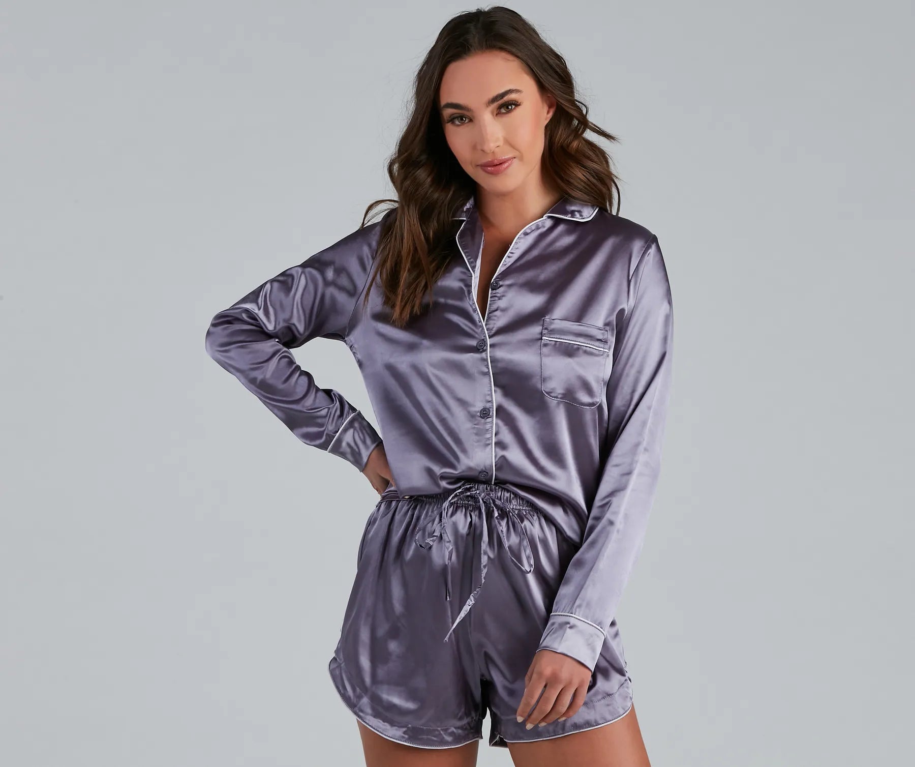 Bedtime Fave Satin Pajama Set - Image 5