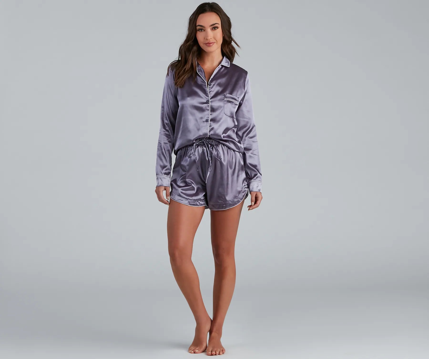 Bedtime Fave Satin Pajama Set - Image 8