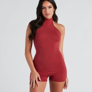 Smooth Sailing Halter Knit Romper