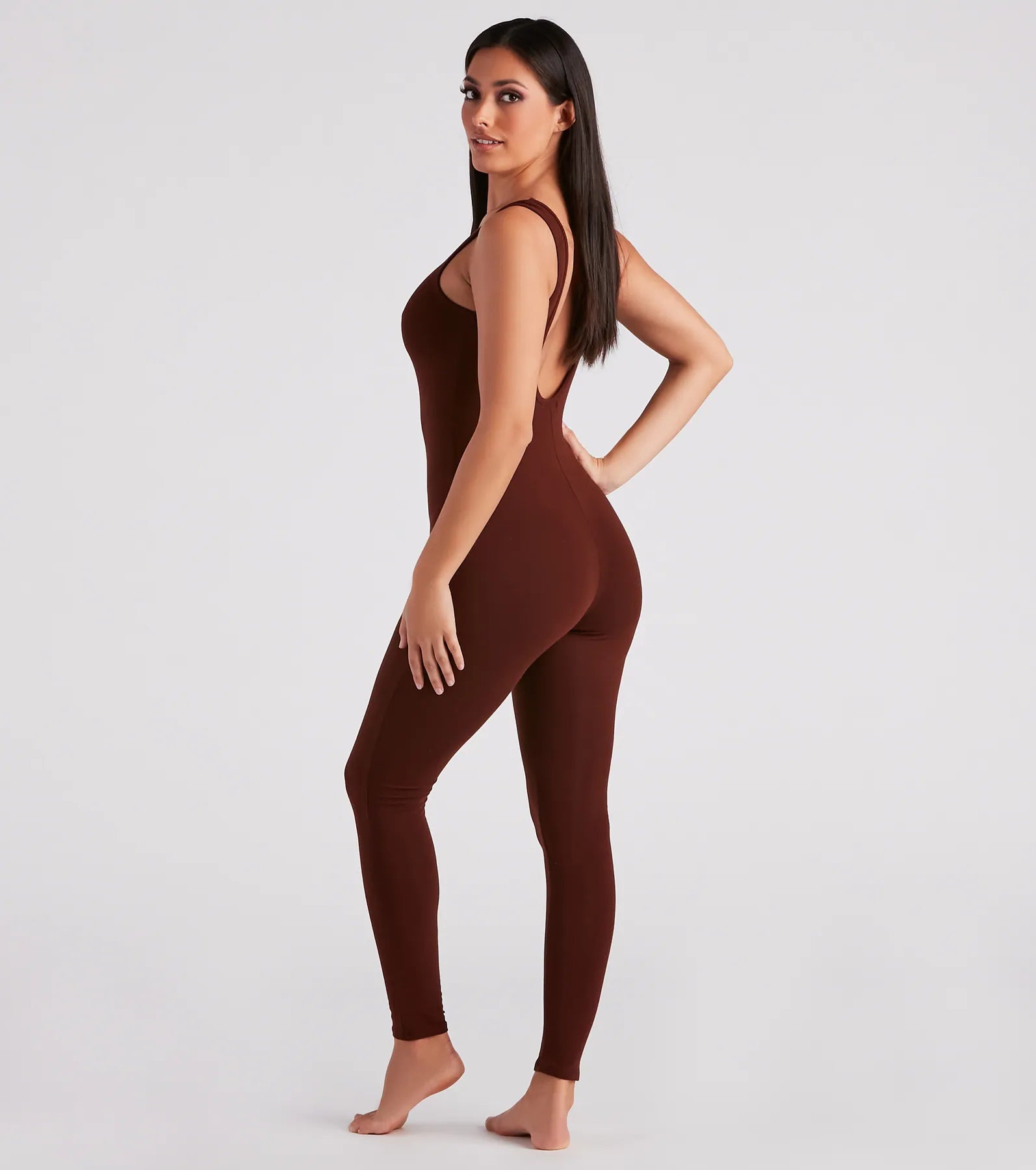 Chic Sleek Sleeveless Catsuit - Image 2