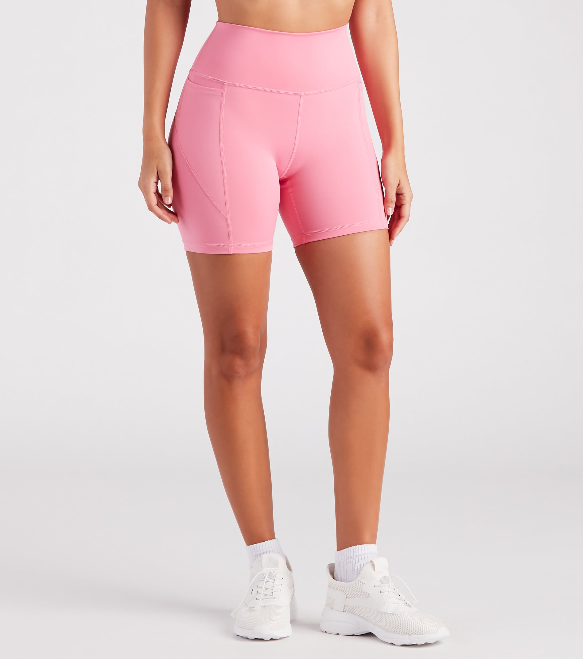 Stylish And Seamless High-Rise Biker Shorts - Image 5