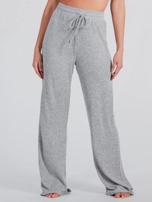 Feeling Bliss Rib Knit Pajama Pants