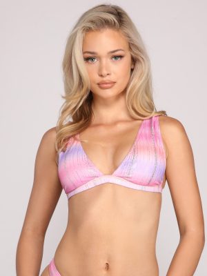 Tie Dye Glitz Bikini Top