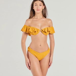 Sunny Dream V-Cut Scrunched Bikini Bottoms