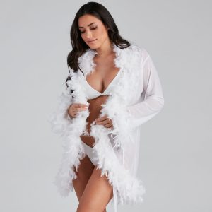So Seductive Short Mesh Robe