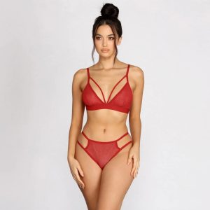 Feelin' Spicy Glitter Bralette + Panty Set