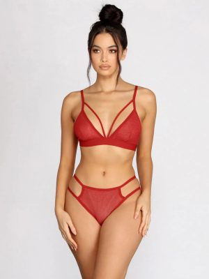 Feelin' Spicy Glitter Bralette + Panty Set