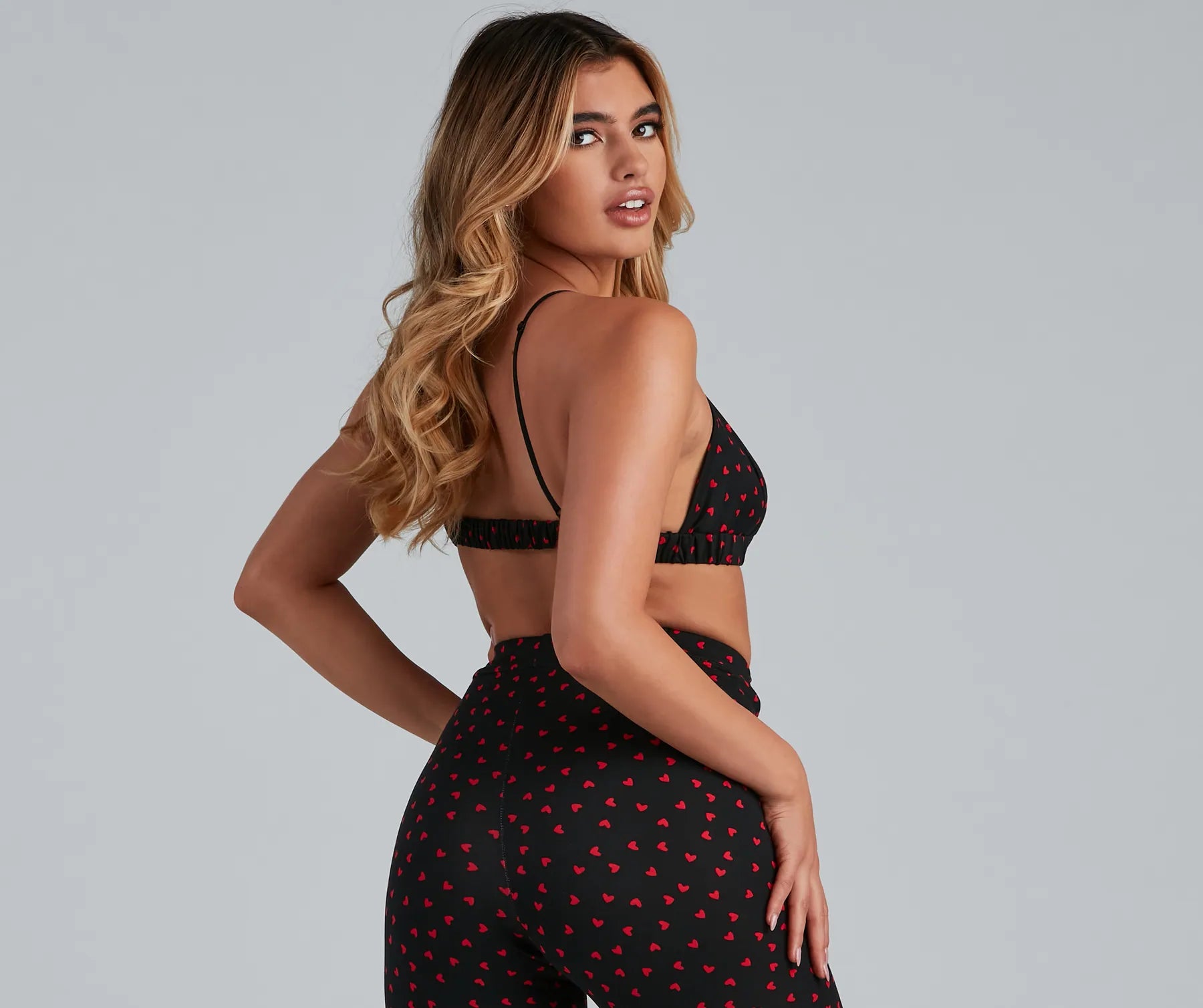 So Flirty Heart Printed Bralette - Image 2