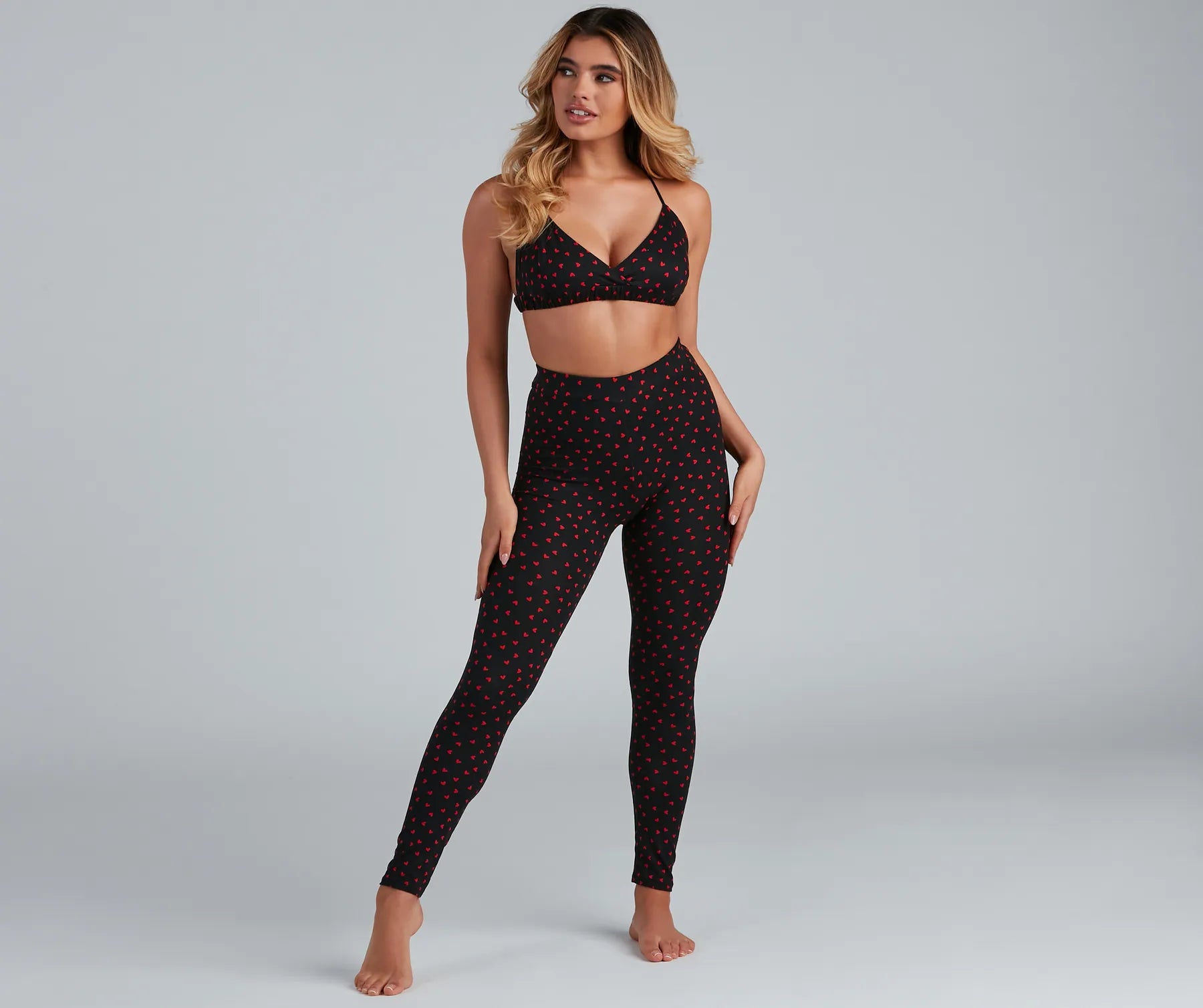 So Flirty Heart Printed Bralette - Image 4