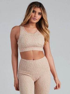 Lush Leopard Active Sports Bra