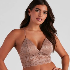 Pretty Poised Lace Longline Bralette