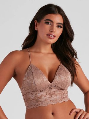 Pretty Poised Lace Longline Bralette
