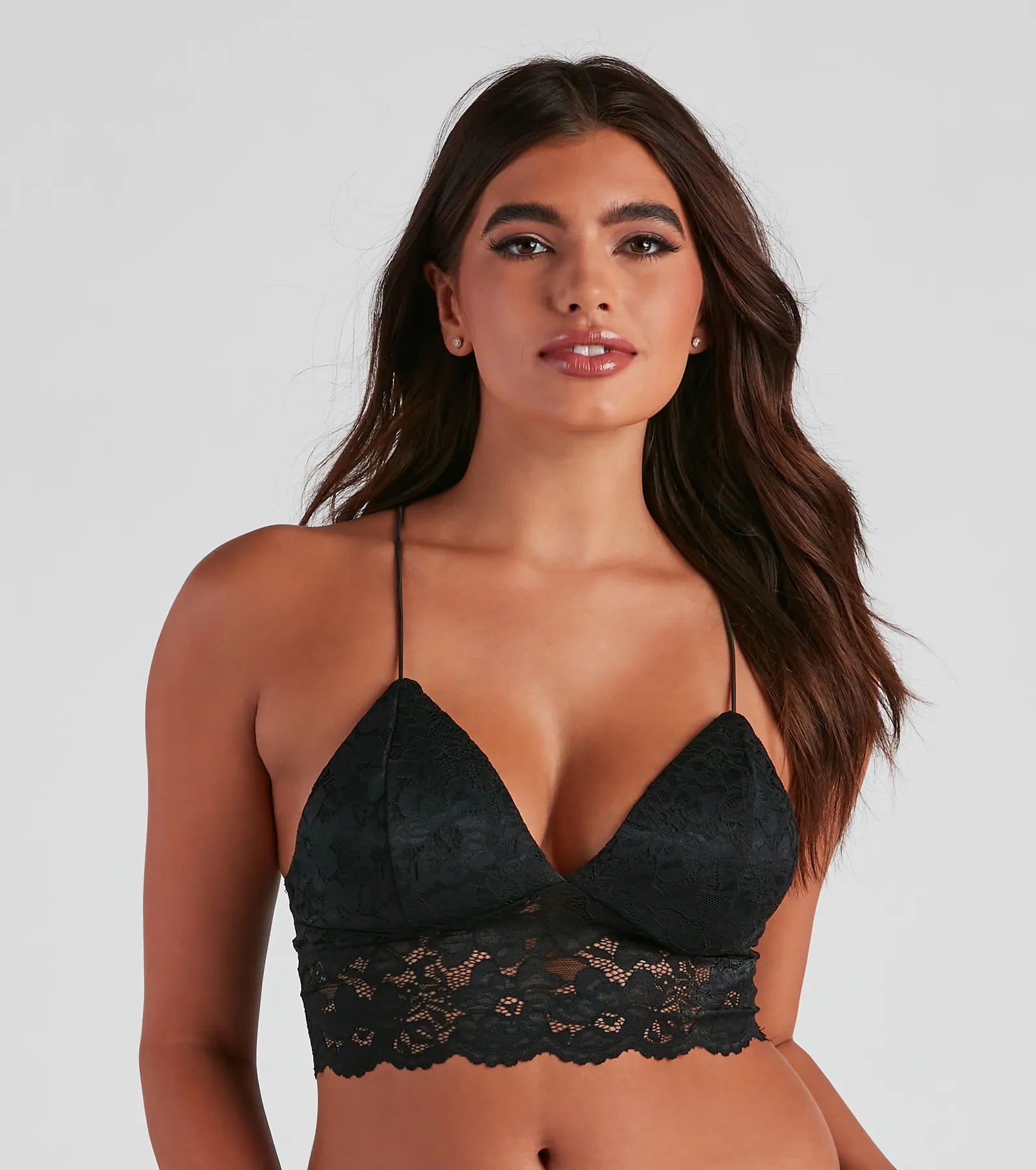 Pretty Poised Lace Longline Bralette - Image 3