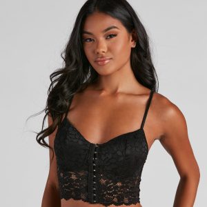 Sultry Romance Lace Longline Bralette