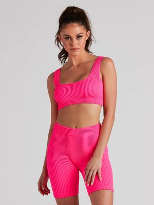 Life Of Leisure Rib Seamless Bra