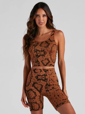 Slay In Snake Seamless Longline Bralette