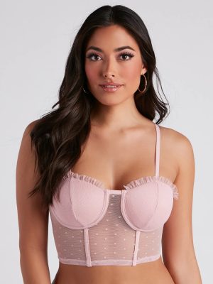 Chic Romance Polka Dot Longline Bra