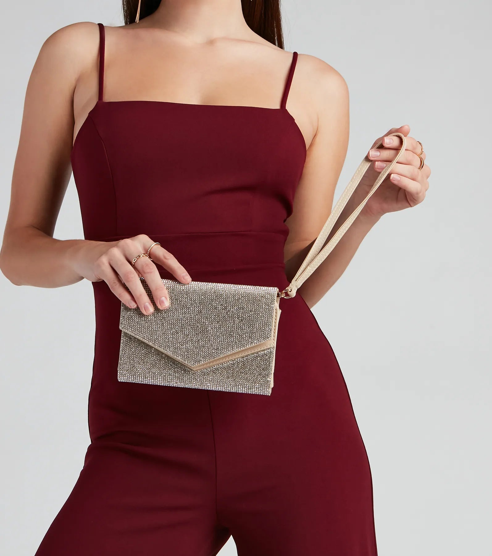 Moment of Luxe Rhinestone Wristlet - Image 6