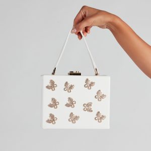 Wandering Butterfly Box Tote Bag