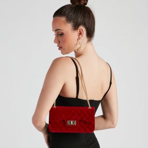 Bring The Chic Velvet Crossbody Bag